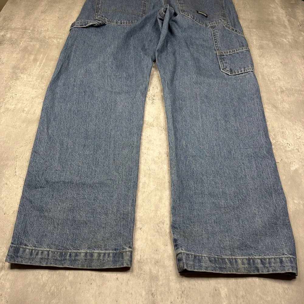 Levi Strauss Signature Workwear Jeans Men 32x30 Blue Denim Carpenter Relaxed USA